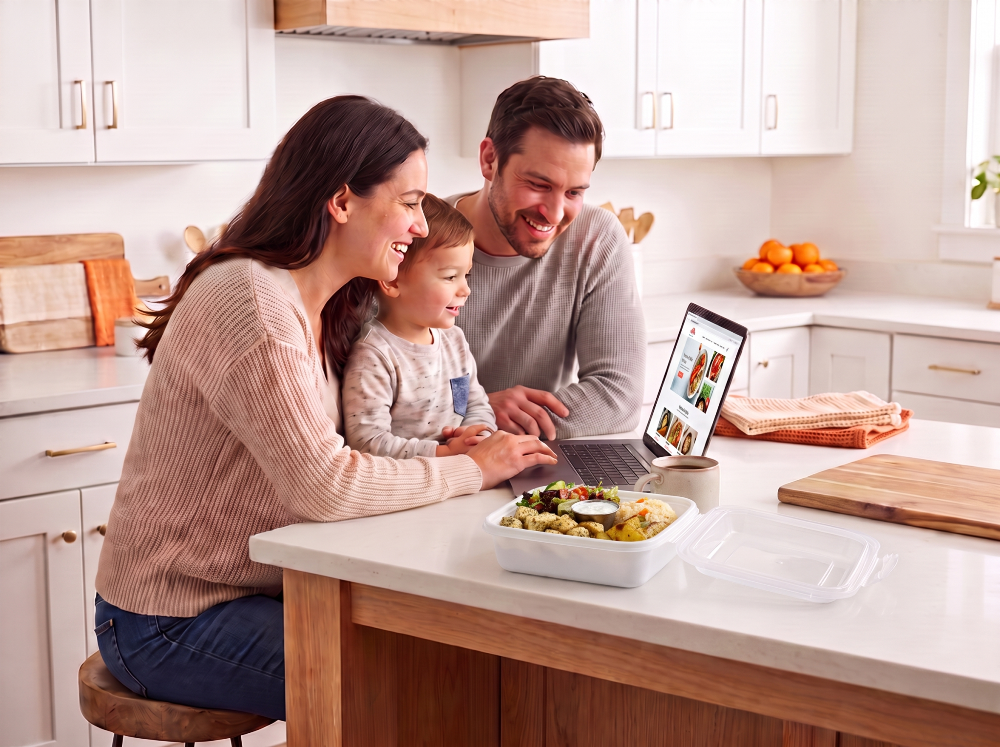 Family enjoying a wholesome UFM dinner together โ quality ingredients, no seed oils