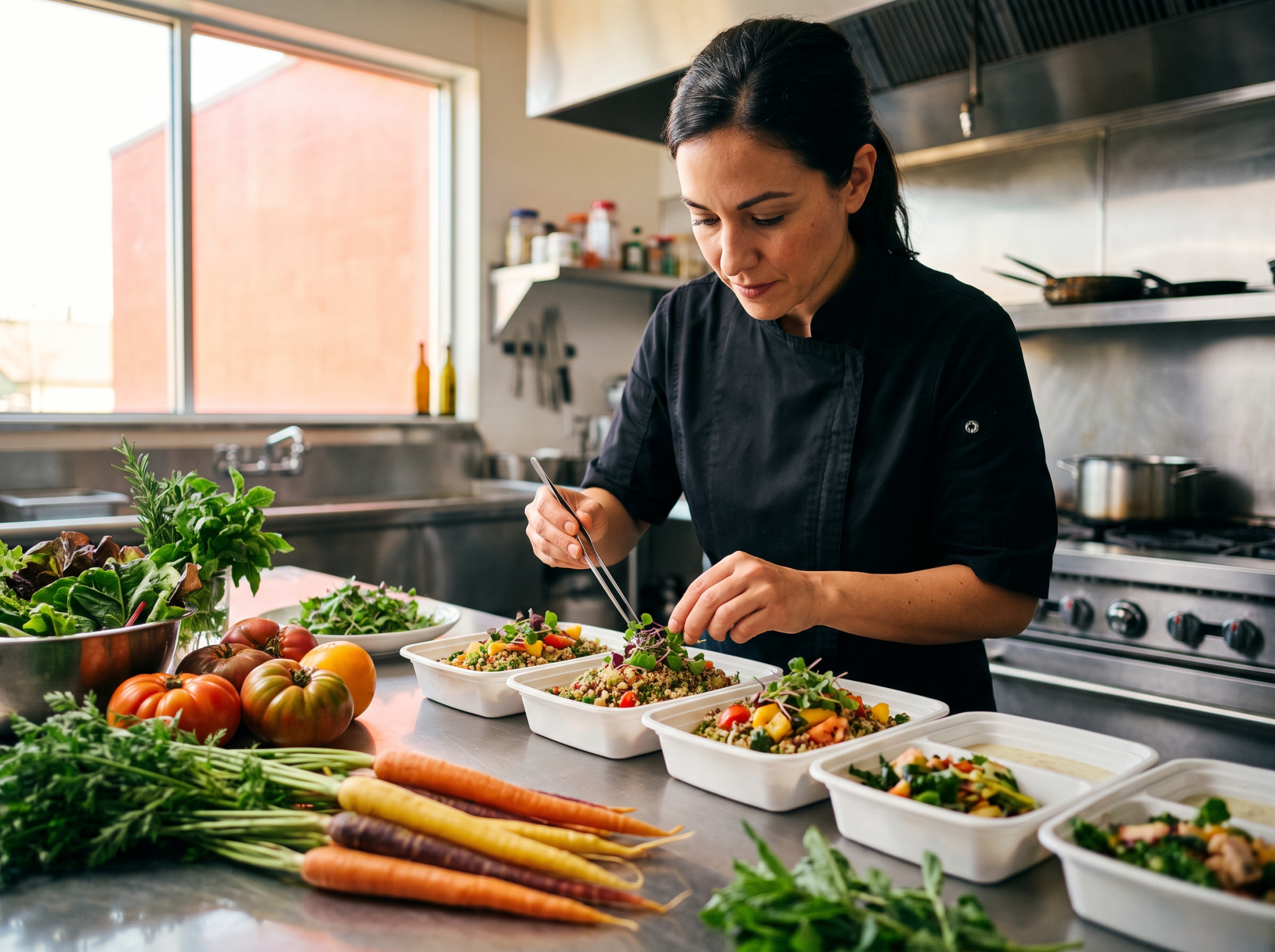 Fresh chef-prepared high-protein meal from Ultra Fit Mealz